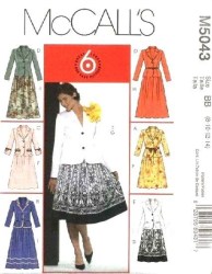 5043 MCCALLS 6 EZ FLARE SKIRT LENGTHS, PRINCESS JACKET PATTERN 16-22